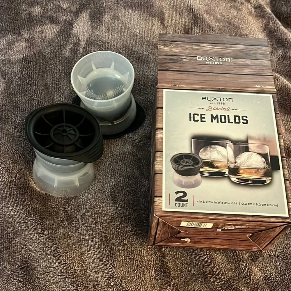 Buxton Baseball (2) Ice Molds